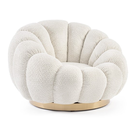 Fotel Obrotowy FLOREL Naturalny