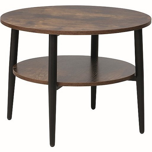 Ława ELLA B fi60 Czarny/Brąz