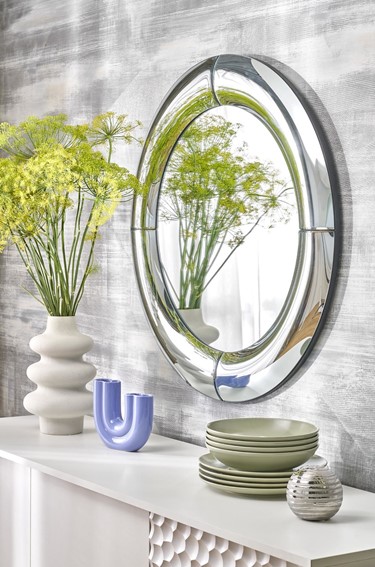 Lustro Ścienne MOON Srebrny