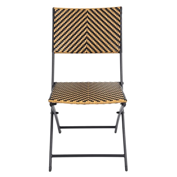 Krzesło Składane MARRON Naturalny/Czarny