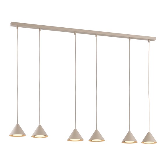 Lampa Wisząca ELIT 6 Beżowy