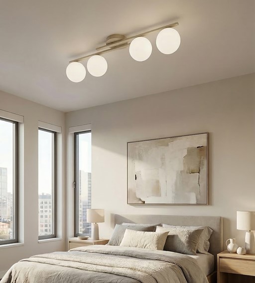 Lampa Sufitowa KAIRO 4 Beżowy/Biały