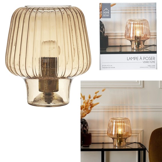 Lampa Stołowa LASIMA Bursztynowy