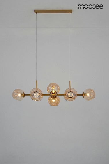 Lampa Wisząca ROMEO GOLD Złoty/Bursztyn