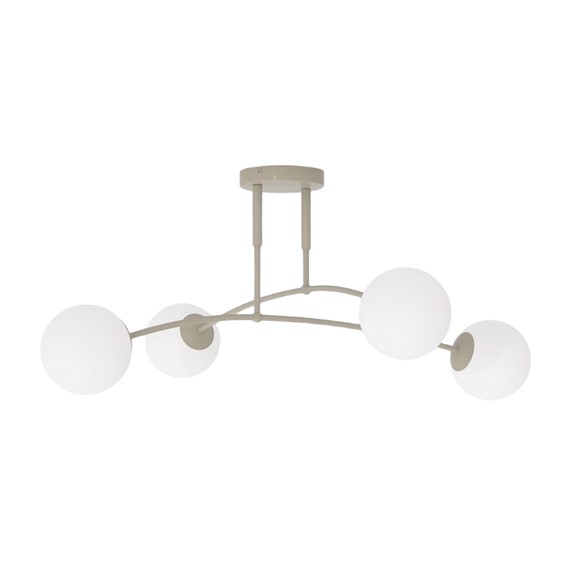 Lampa Sufitowa PREGOS 4 Beżowy/Biały