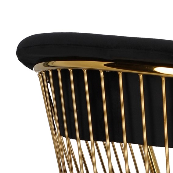 Krzesło FEENY Velvet Czarny