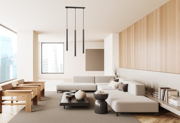 Lampa Wisząca SELTER 3 Czarny