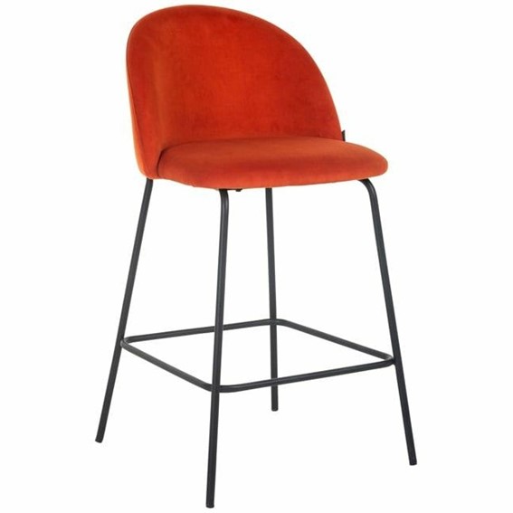 Krzesło Barowe ALYSSA 65 Pomarańczowe