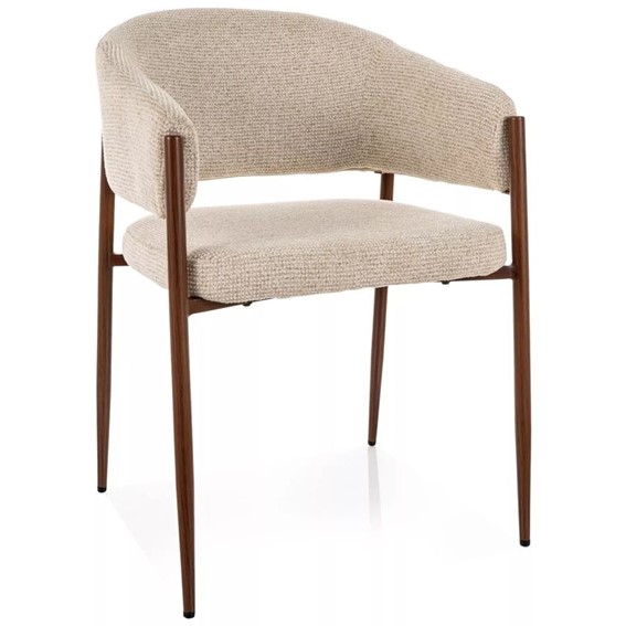 Krzesło AKITA D Jasny Beż/Orzech