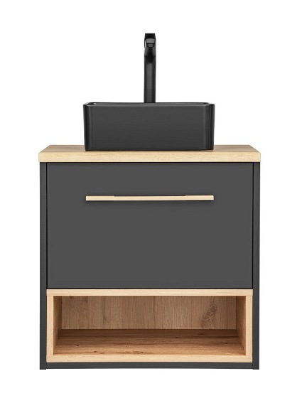 Szafka pod Umywalkę 1S BORNEO COSMOS Czarny