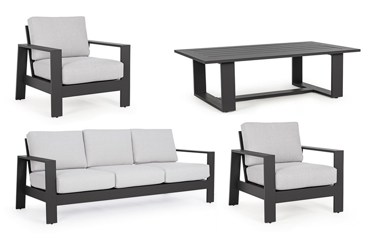 Zestaw Mebli Ogrodowych BALTIC Antracyt