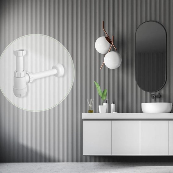 Półsyfon Umywalkowy HC2 Biały