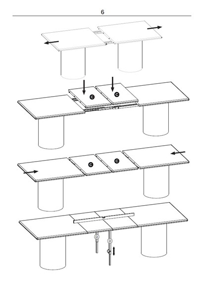 Stół Rozkładany EVEREST (200-300)x100 Dąb Naturalny