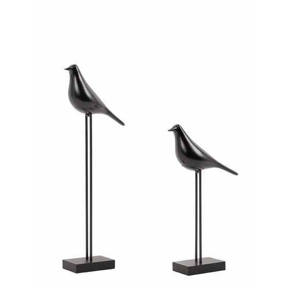 Zestaw 2 Dekoracji SHP BIRDY Czarny