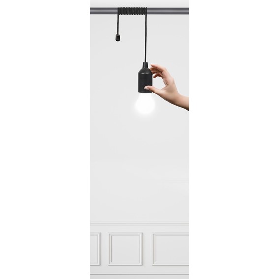 Lampa Wisząca Żarówka Szary