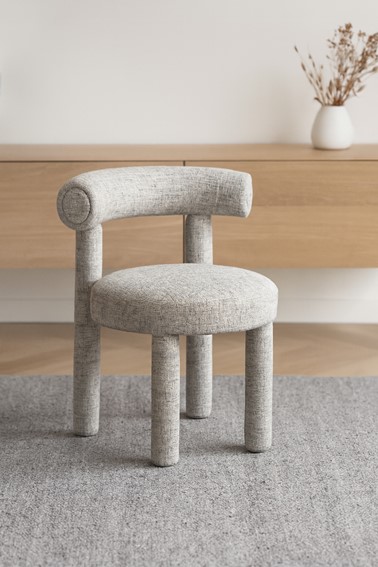 Krzesło LEITH LET77LB Szary