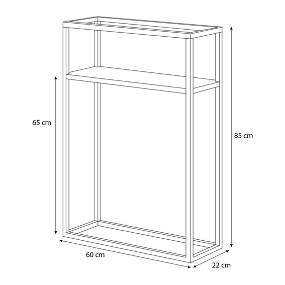 Kwietnik KAJA HOME KS-05 P Czarny