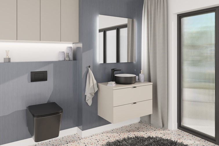 Blat Łazienkowy DALIA 80cm Kaszmirowy Mat