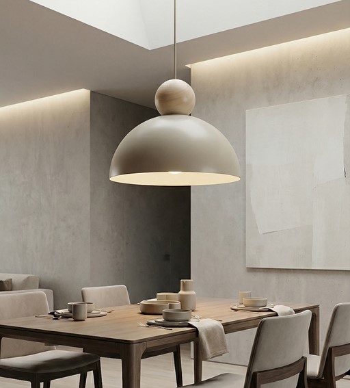 Lampa Wisząca KAKI 1M Beżowy