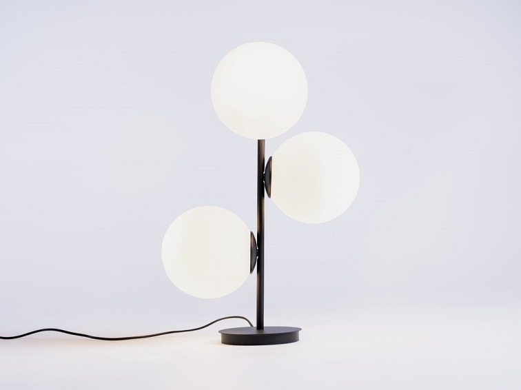 Lampa Stołowa Bobler 40x40x52 Czarny