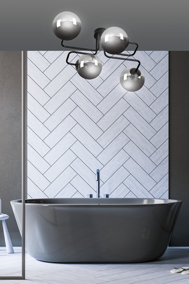 Lampa Sufitowa BRENDI 4 Czarny/Grafitowy