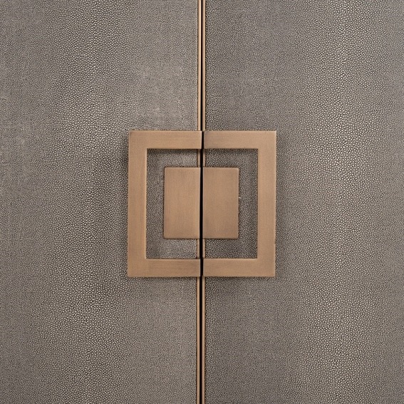 Komoda BLOOMINGVILLE Szary/Czarny/Złoty