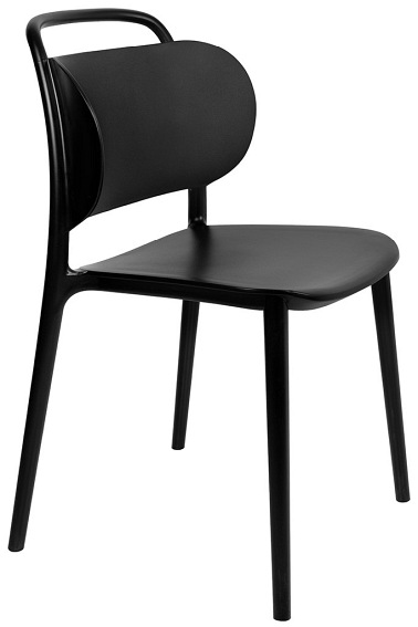 Krzesło Marie 49x54x84 Czarny/Polipropylen