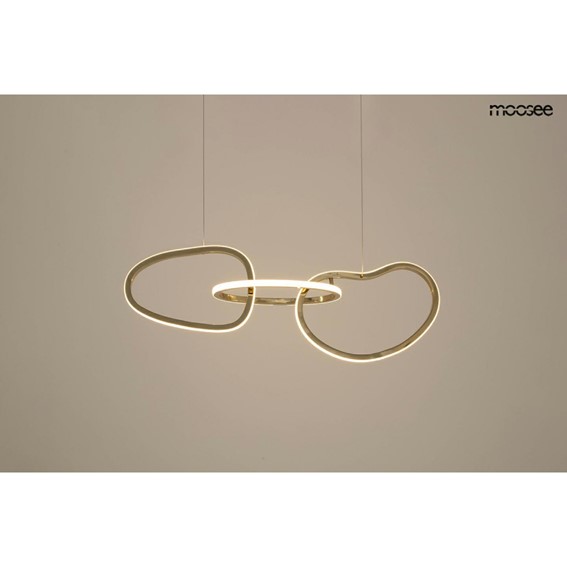 Lampa Wisząca JAZZ 3 Złoty/Biały