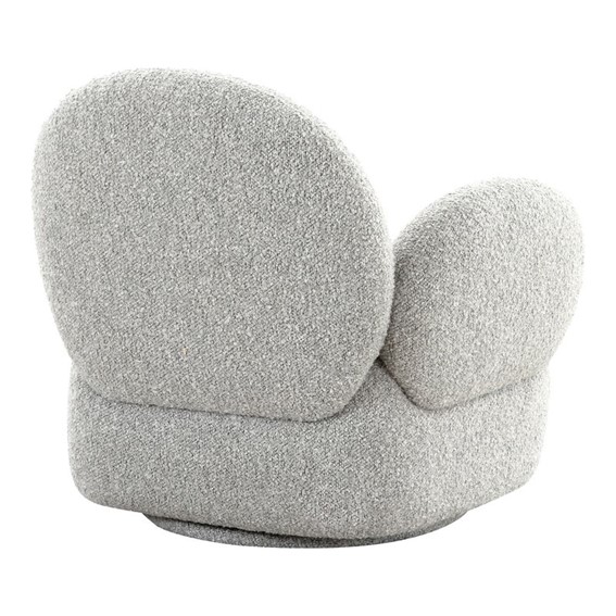 Fotel Obrotowy MESSINA Boucle Szary