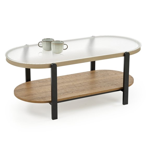 Ława KAMALA 54x100 cm Naturalny/Czarny