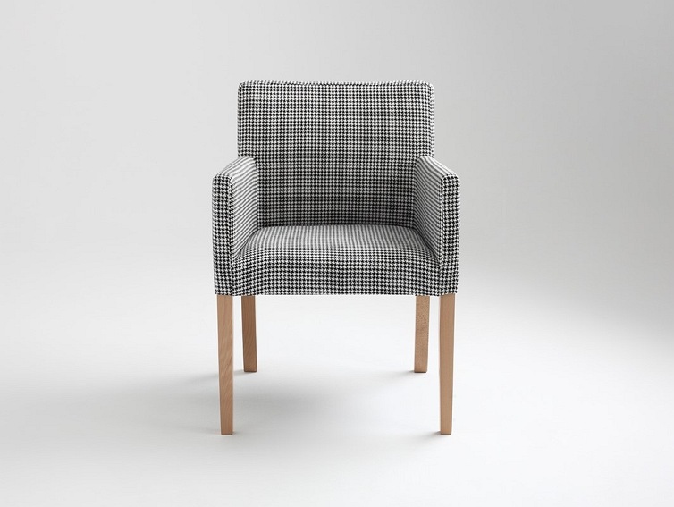 Fotel Wilton Arms 84 60x61x84 Ciemna Pepita/Naturalny