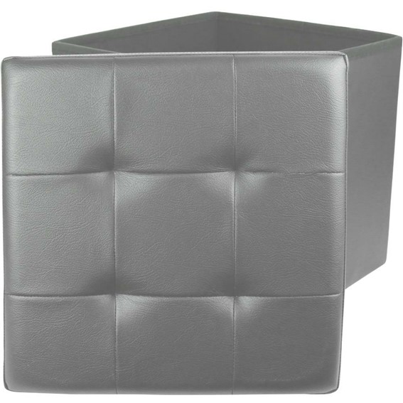Pufa Intesi VELS Eko Skóra Szary