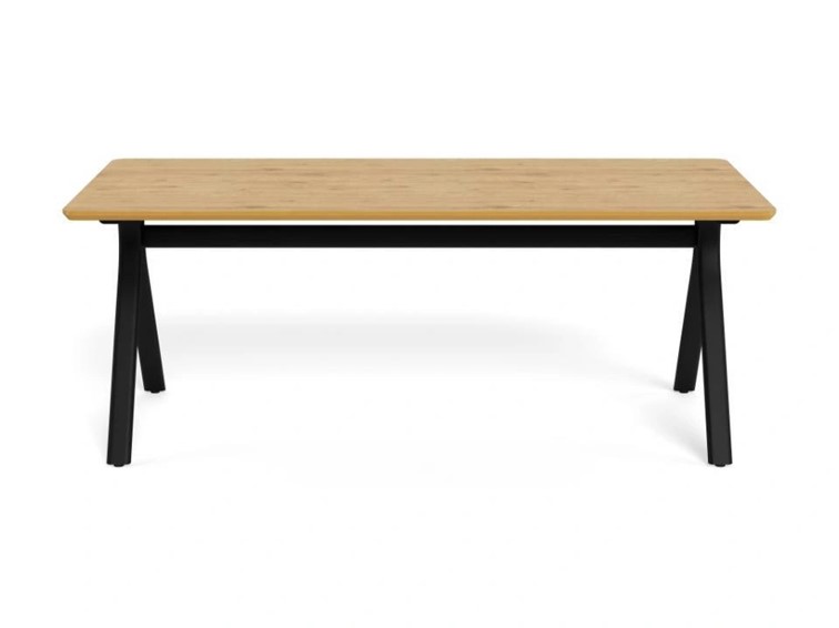 Stół BRISTOL 200x100 Dąb Naturalny/Czarny