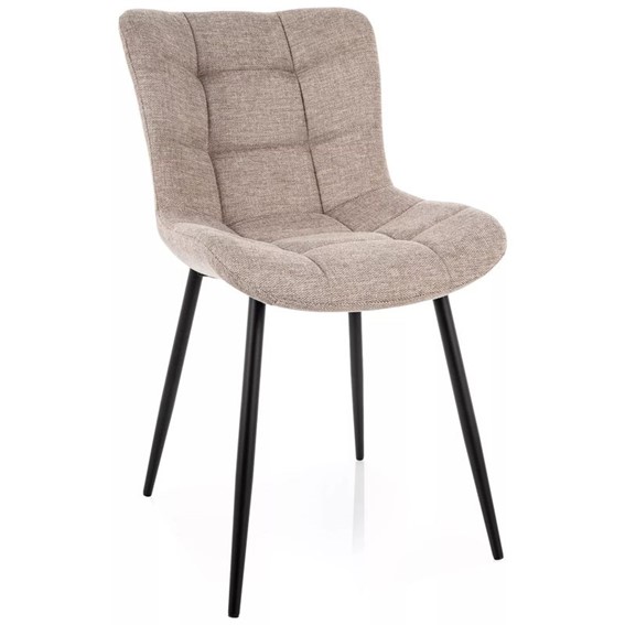 Krzesło JULIA Brego Jasny Beż/Czarny Mat