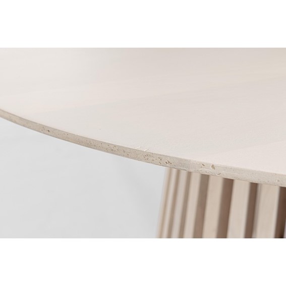 Stół Jadalniany ODION fi130 Beżowy