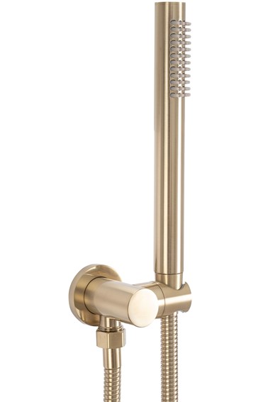 Zestaw Natryskowy Podtynkowy LUNGO + Box Złoty Szczotkowany