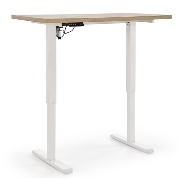 Biurko B54 z Funkcją Regulacji Wysokości Dąb Artisan/Biały