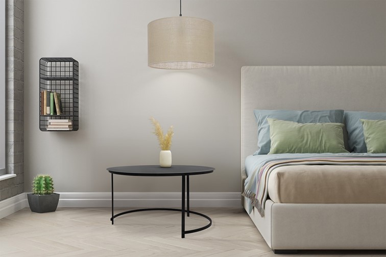 Stolik KAJA HOME KS-39 fi80 Czarny