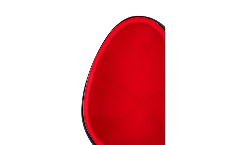 Fotel OVALIA BLACK Czarny/Czerwony