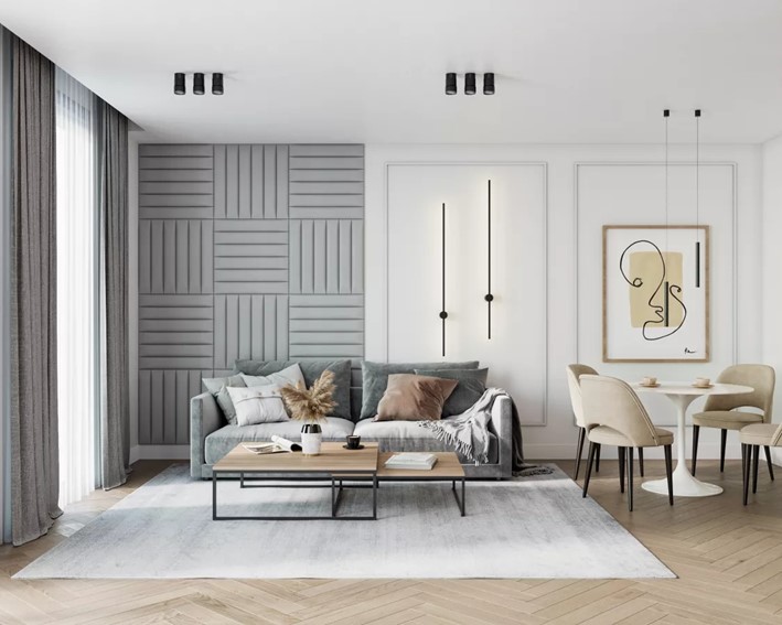 Panel Tapicerowany Ścienny TRINITY 60x10 Butelkowa Zieleń