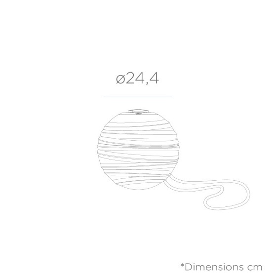 Lampa Wisząca SORA 25 BATTERY GREY Szary