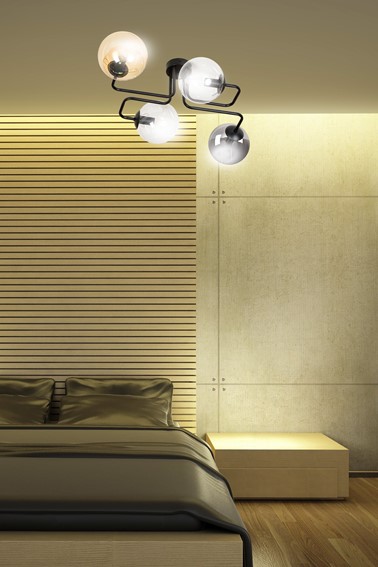 Lampa Sufitowa BRENDI 4 MIX1 Czarny