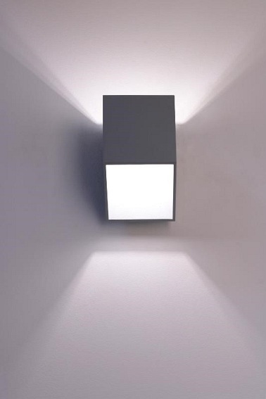 Kinkiet Rubik krótki popiel