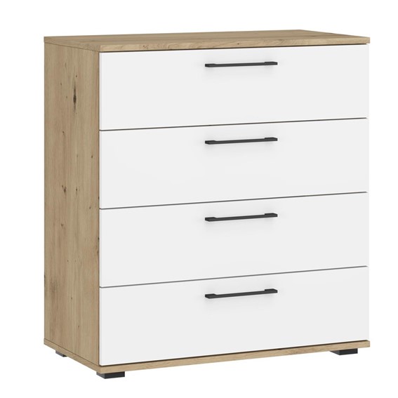 Komoda KM-1 FORMO Dąb Artisan/Biały