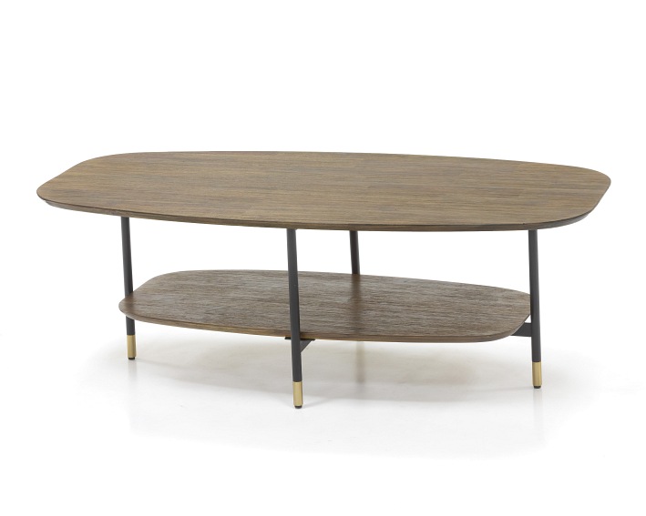 Ława Maze L06 60x120x40 Czarny/Brązowy