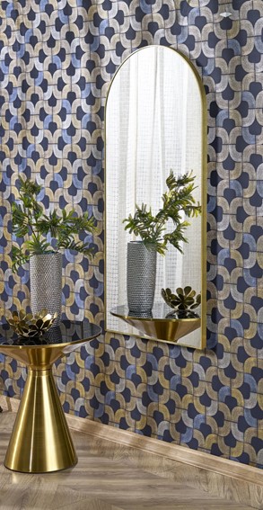 Lustro Ścienne CURIO Złoty