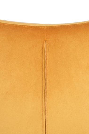 Fotel EGG Szeroki Velvet Musztardowy