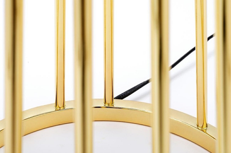 Lampa podłogowa HOLMES Złoty/Czarny