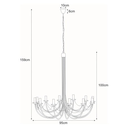 Lampa Wisząca PERSEO K-3522 Czarny