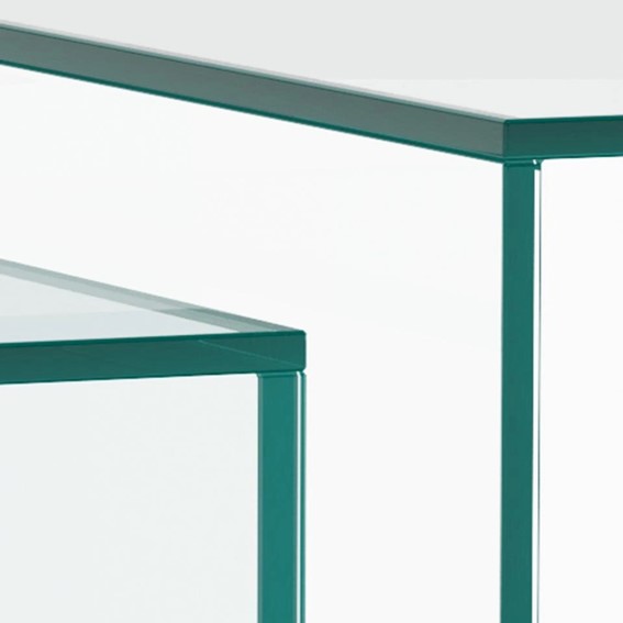 Zestaw 2 Stolików DICE Transparentny